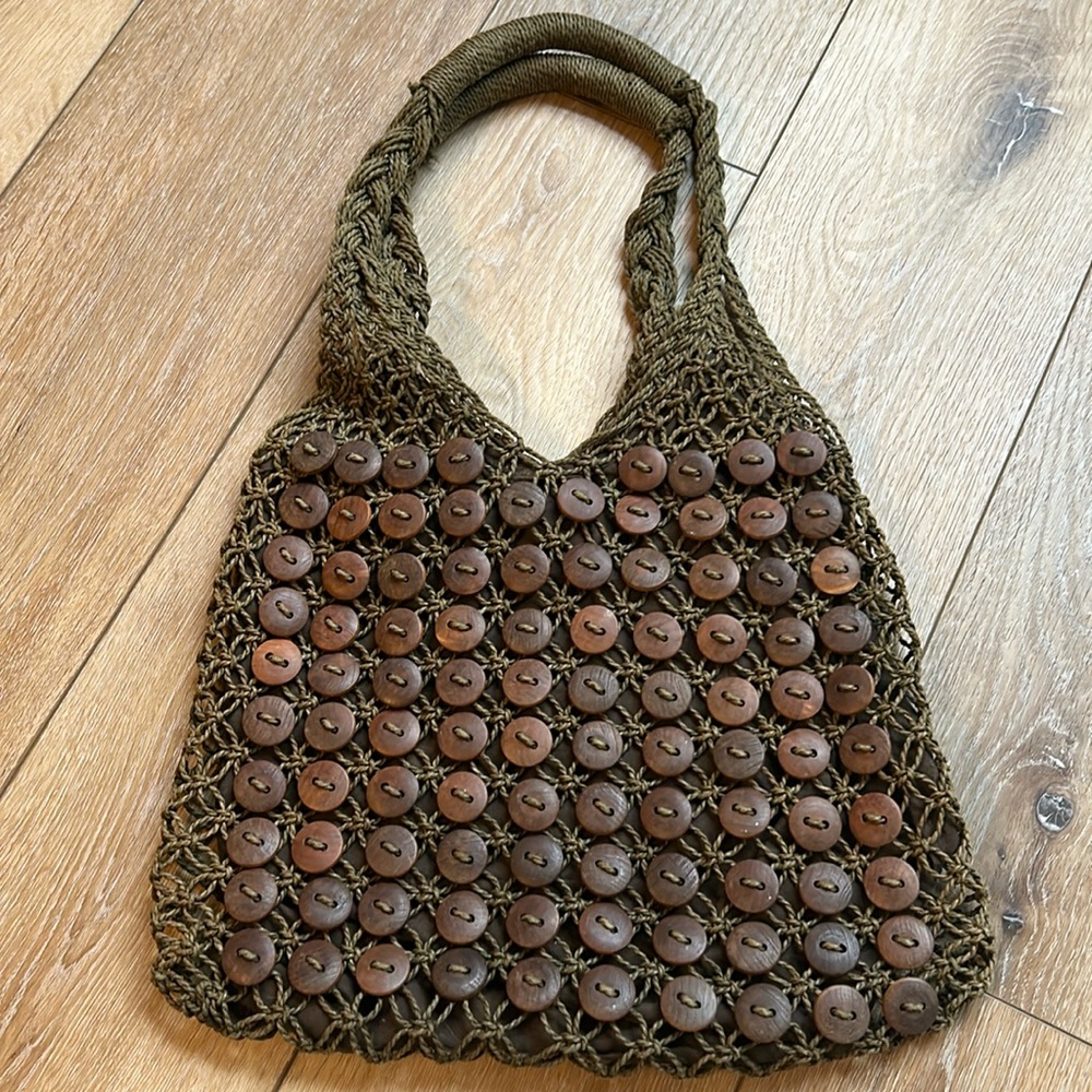 Vintage Cappelli Straworld Grandma Purse Handbag Y2K Beach Boho Lagenlook